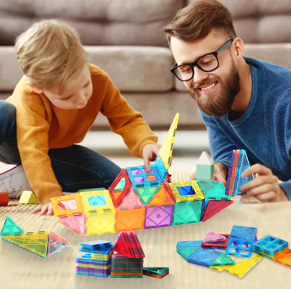 Wholesale Magnetic Excavator Blocks Toys