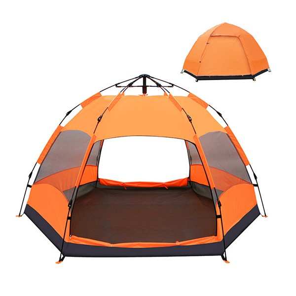 Manufacturer Amazing Hexagon Pop Up Tent with 4 Mesh Windows