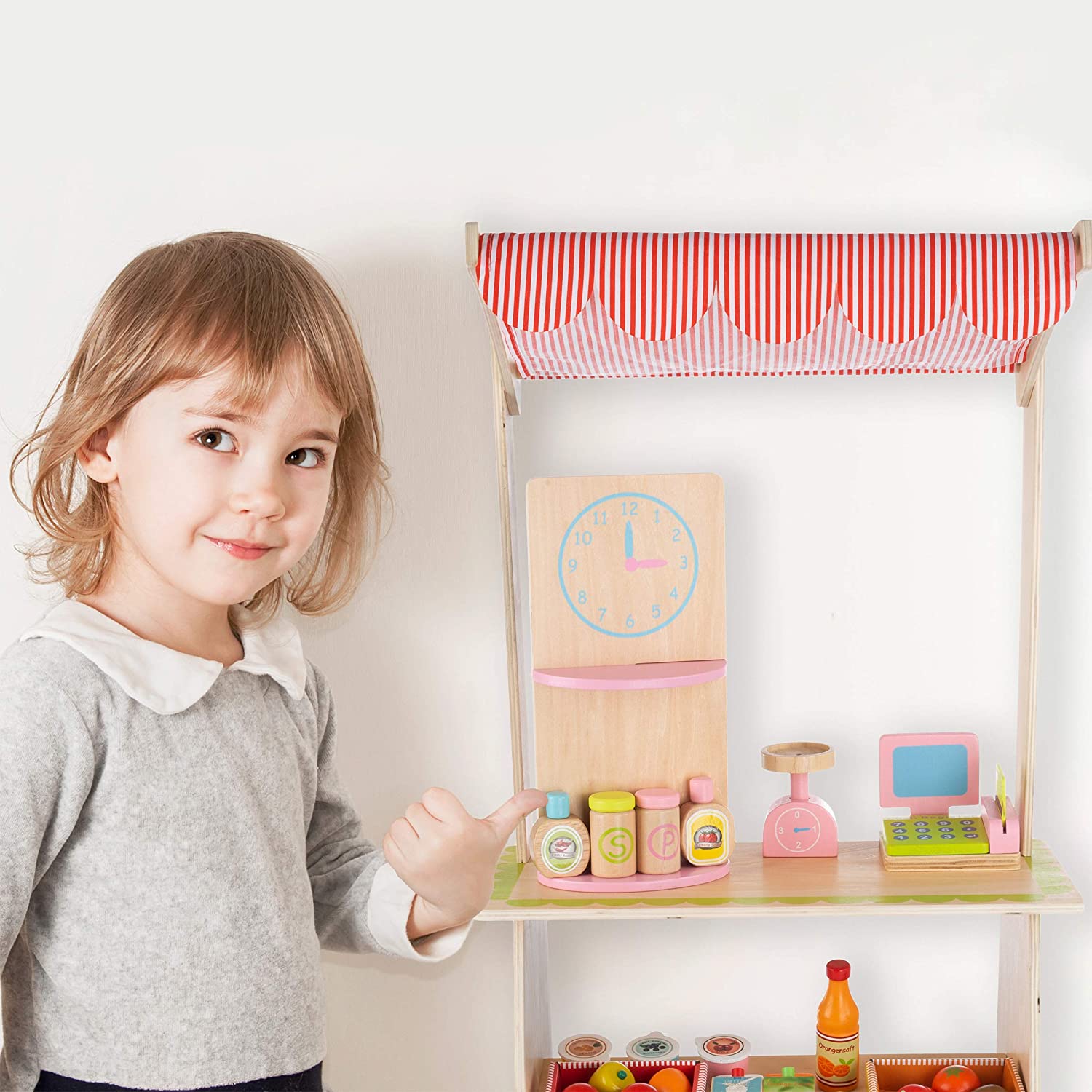 Wholesale Pretend Wooden Store playset