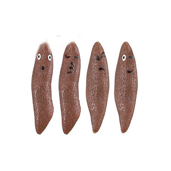 Wholesale 4pcs Colorful Fingers Slingshot Rubber Poop
