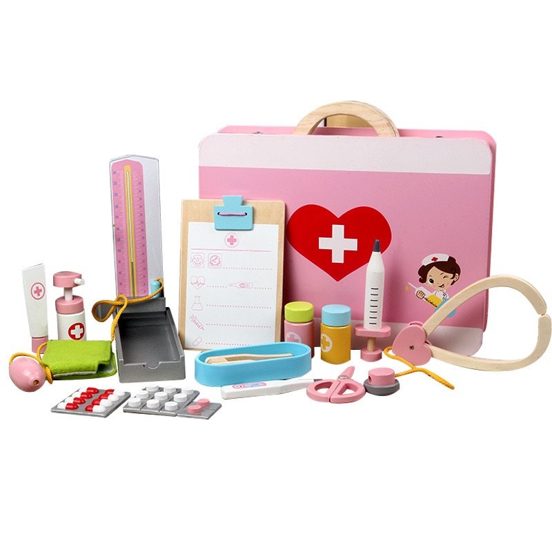Wholesale Wooden Pretend Play Doctor Kit
