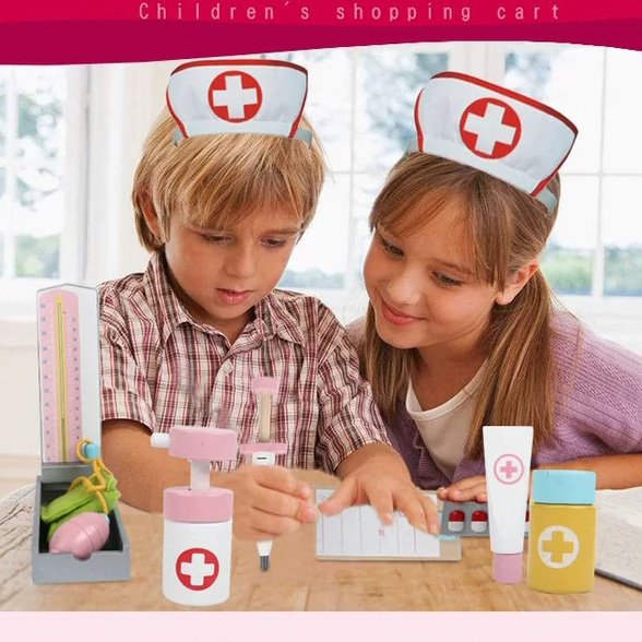 Wholesale Wooden Pretend Play Doctor Kit Wholesale Wooden Pretend Play Doctor Kit