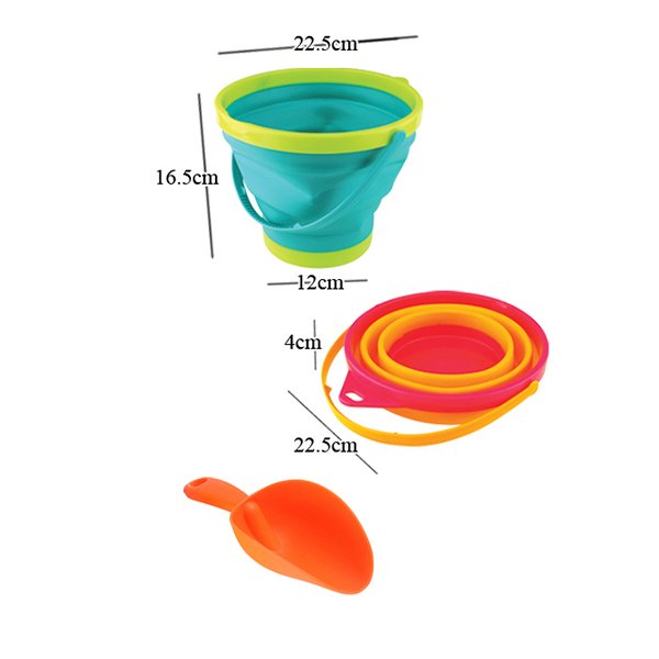 Best Customized Sand Foldable Bucket for Funny Summer Time