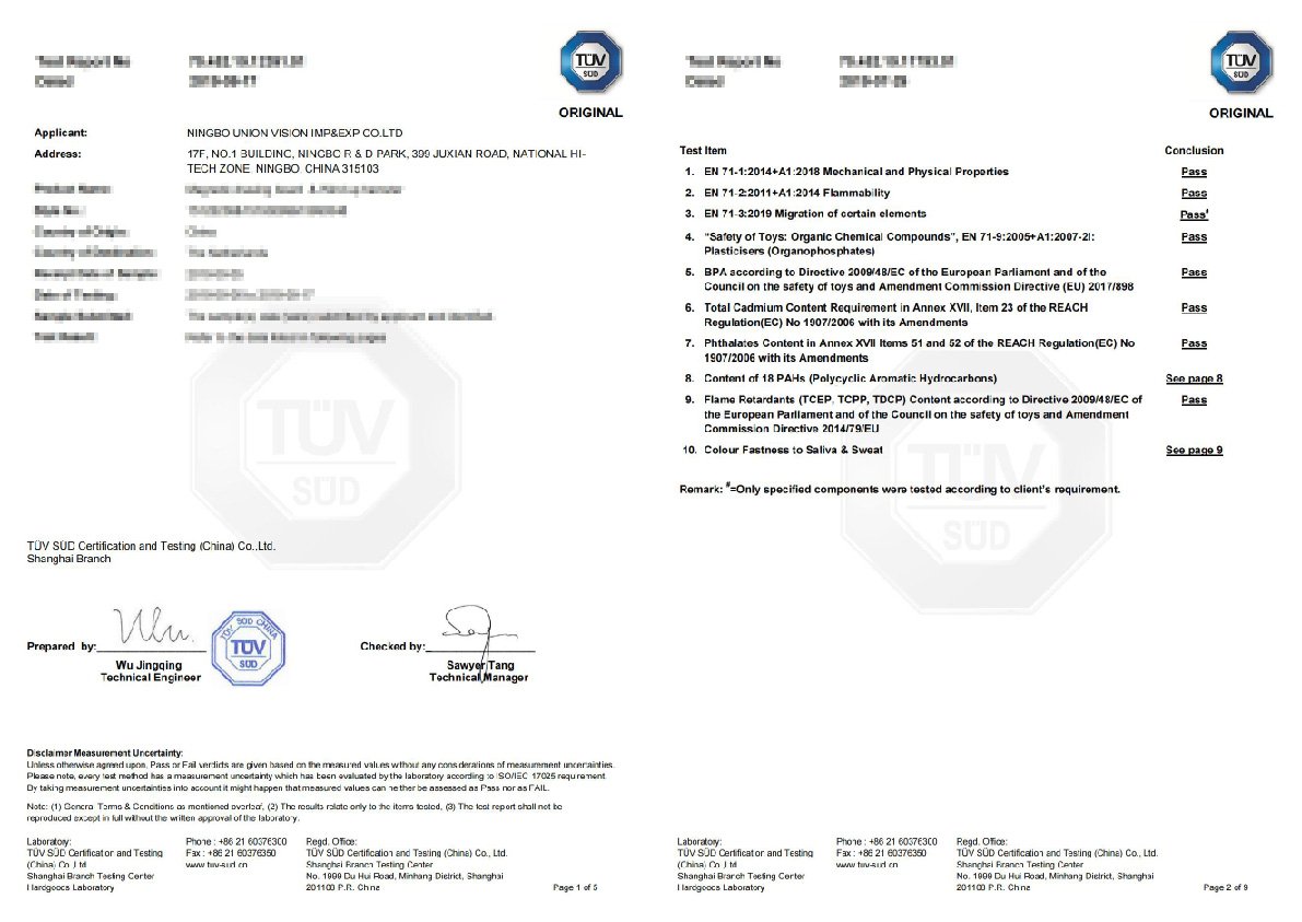 Baby Cartoon Car Key Supplier  test report