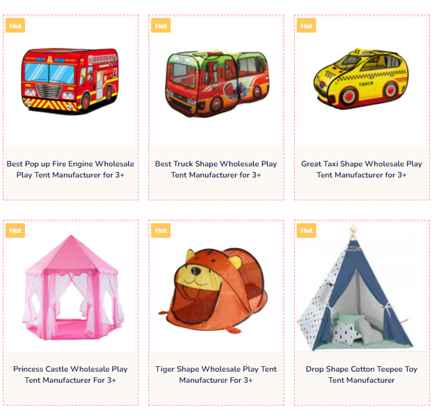 wholesale play tent manufacturer