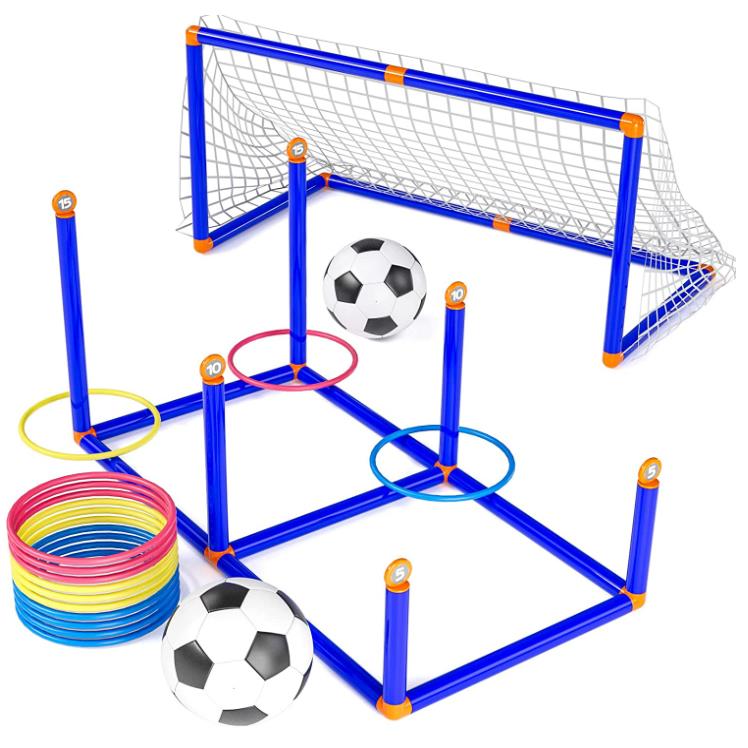 Private Label Soccer game and throwing ring game 2 in 1