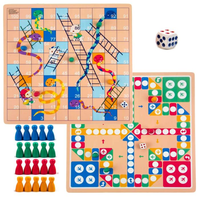 Toysery 2 in 1 Board Games Set for 6+ Wholesales