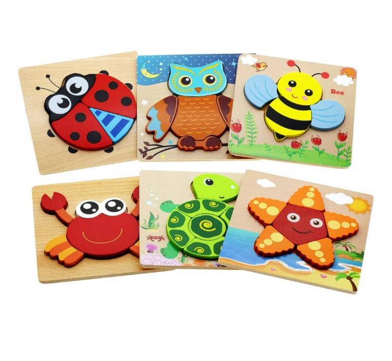 Private Lable Wooden Toddler Puzzles for Toddlers 1-3