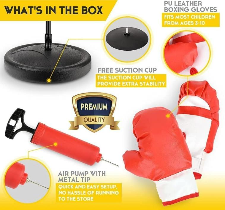 Great OEM Boxing Gloves and Stand for Kids 5+