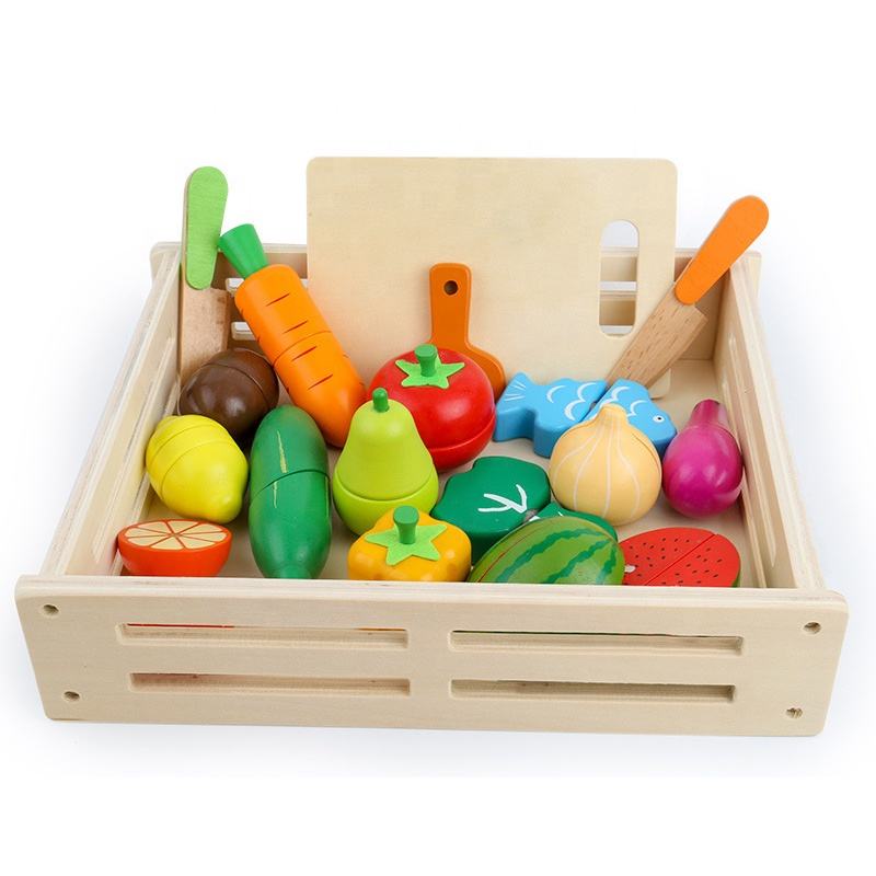 OEM Wooden Cutting Food Toy