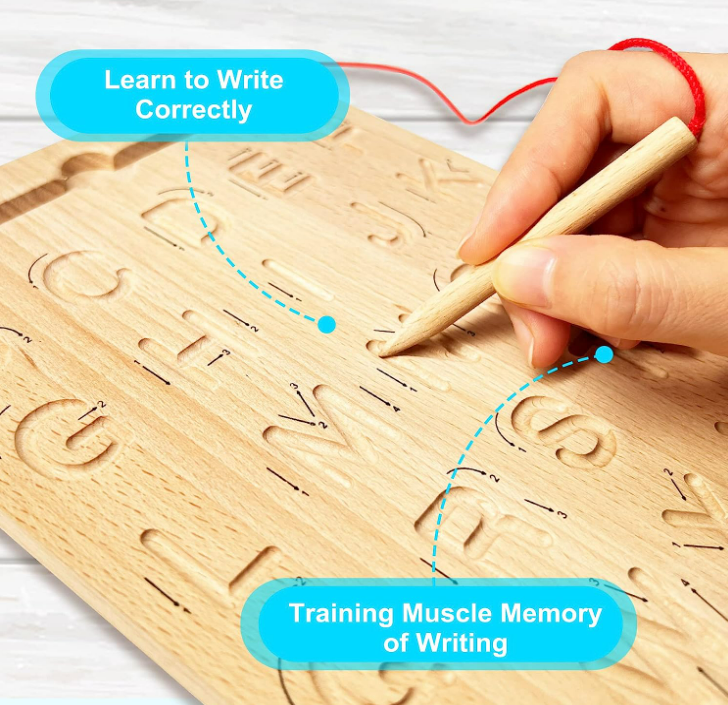 Wooden Letters Practicing Board