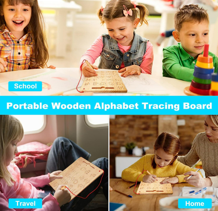 Wooden Letters Practicing Board