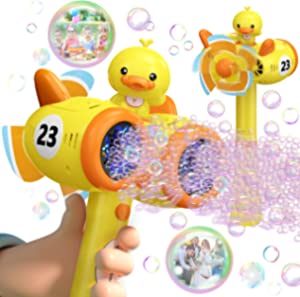 Bubble Gun Machine with Bubble Refill Solution